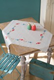 Vervaco Cross Stitch Kit - Tablecloth - Feathers