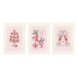 Vervaco Counted Cross Stitch Kit - Cards - Wedding - Set of 3