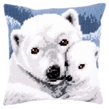 Vervaco Cross Stitch Cushion Kit - Polar Bear