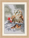 Vervaco Counted Cross Stitch Kit - Owl and Gnome