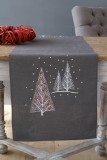 Vervaco Embroidery Kit Runner - Christmas Trees