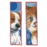 Vervaco Counted Cross Stitch Kit - Bookmark - Cat & Dog - Set of 2