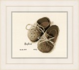 Vervaco Counted Cross Stitch Kit - Birth Record - First Shoes