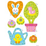 Vervaco Embroidery Kit Cards - Easter Hanging Decorations - Set of 2