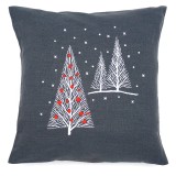 Vervaco Embroidery Kit Cushion - Christmas Trees