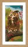 Vervaco Counted Cross Stitch Kit - Owl in Autumn