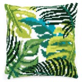 Vervaco Cross Stitch Cushion Kit - Botanical Leaves