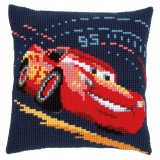 Vervaco Cross Stitch Cushion Kit - Disney - Cars - Lightning McQueen