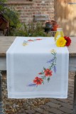 Vervaco Cross Stitch Kit - Table Runner - Flowers & Lavender