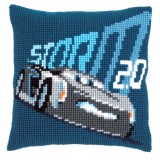 Cross Stitch Kit: Cushion: Disney: Cars - Jackson Storm