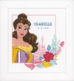 Vervaco Counted Cross Stitch Kit - Birth Record - Disney - Beauty and the Beast - Enchanted Beauty