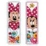 Vervaco Counted Cross Stitch Kit - Bookmarks - Disney - Minnie - Daydreaming (Set of 2)