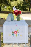 Vervaco Counted Cross Stitch Kit - Table Runner - Spring Flowers & Butterflies