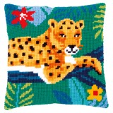 Vervaco Counted Cross Stitch Cushion Kit - Leopard