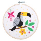 Embroidery Kit with Ring - Toucan