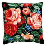 Cross Stitch Kit: Cushion: Roses