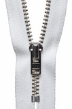 YKK Metal Trouser Zip 15cm White