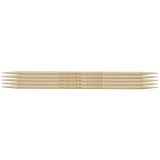 Knitting Pins: Double-Ended: Set of Five: Takumi Bamboo: 12.5cm x 3.25mm