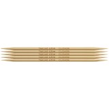 Knitting Pins: Double-Ended: Set of Five: Takumi Bamboo: 12.5cm x 3.75mm