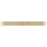 Knitting Pins: Double-Ended: Set of Five: Takumi Bamboo: 16cm x 3.25mm