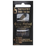 Pony Hand Needles Tapestry Gold Plated Size 18/24