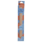 Pony Double Ended Knitting Pins Set of Five Maple 20cm x 3.5mm