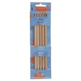 Pony Double Ended Knitting Pins Set of Five Maple 20cm x 8mm