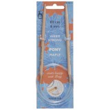 Pony Interchangeable Circular Knitting Pins Maple 80cm x 6mm