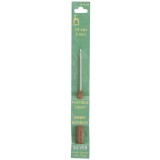 Pony Crochet Hook Aluminium with Bamboo Handle 14cm x 4mm