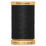 Col.5201 Gutermann Cotton 400m BLACK