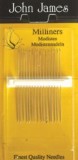 Milliners Straw Needle Size 3/9 Mixed