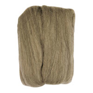 Natural Wool Roving: Ash: 20g: