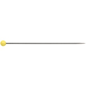 PRYM-Glass-headed pin 43x0.60 si-col yell 20g