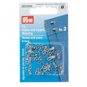Prym Hooks and Eyes in Silver