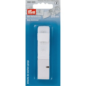 Prym White Adjustable Bra Fastener -30mm