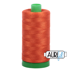 Aurifil 40 2240 Rusty Orange Large Spool 1000m