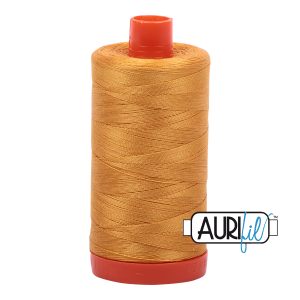 Aurifil 50 Colour 2140 1300m Dark Gold