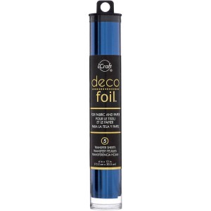 iCraft Deco Foil Pack of 5 Sheets 15 x 30cm - Deep Blue