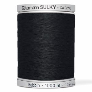 Sulky Bobbin Thread 1000m Black