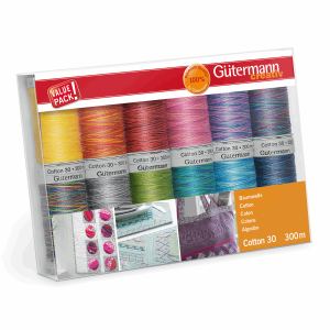 Gutermann Cotton 30 Sewing Thread Set - Variegated