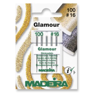 Madeira Sewing Machine Needles - Pack 5 Glamour & Decora Size 110/16