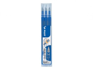 Pilot FriXion Ball Erasable Gel Pen REFILLS, Pack 3 Medium Tip, BLUE