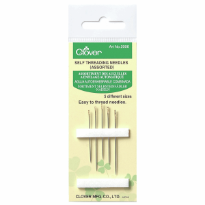 Hand Sewing Needles: Self-Threading: 5 Assorted Sizes (12)