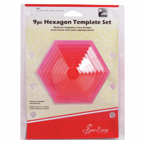 Sew Easy Hexagonal Template Set -  9 Piece