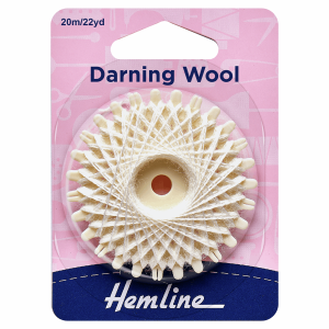 Hemline Darning Wool 20m - White