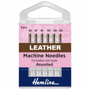 Hemline Leather Sewing Machine Needles - Assorted 90-100