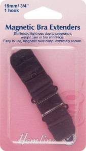 Bra Back Extender: Magnetic: 19mm: Black