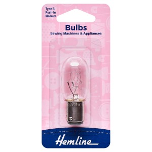 Hemline Sewing Machine Bulb Bayonet Medium