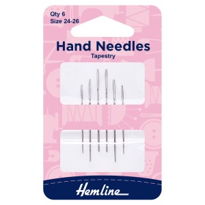 Hand Sewing Needles: Tapestry: Size 24-26