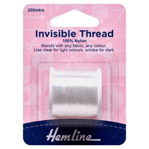 Hemline Invisible Thread 200m Clear